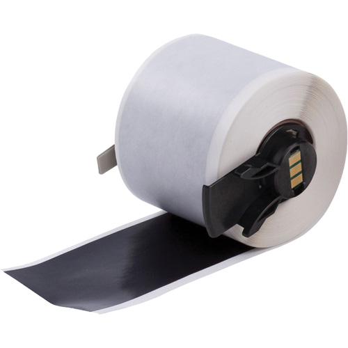 Multi-Purpose Label Tape, Material, Vinyl, Colour, Black, Width, 1.9", For Use With, BMP® 71/BMP® 61/BradyPrinter™ M611/M710/M611/M610, Length, 50', Thickness, 0.0042"