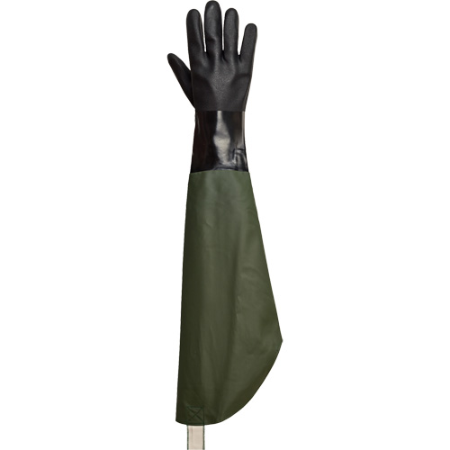 Chemstop™ Chemical-Resistant Gloves, Size, One Size, Cuff Style, Shoulder Length, Palm Coating, PVC, Abrasion Resistance Rating, ANSI Level 5