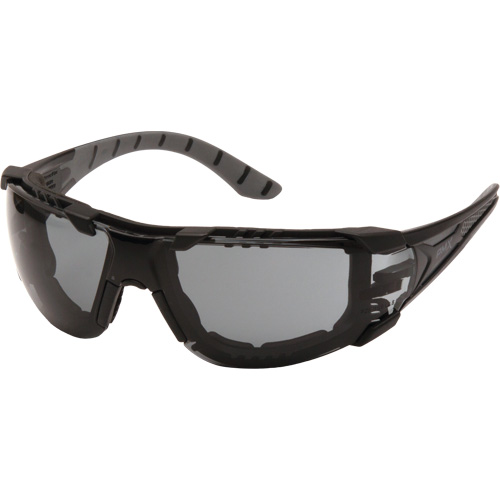 Endeavor® Plus Safety Glasses, Pack of 12, ANSI Z87+/Meets/Exceeds CSA Z94.3, Lens Tint, Grey, Lens Coating, Anti-Fog, Polycarbonate, Lens Thickness, 1.8 mm, Overall Length