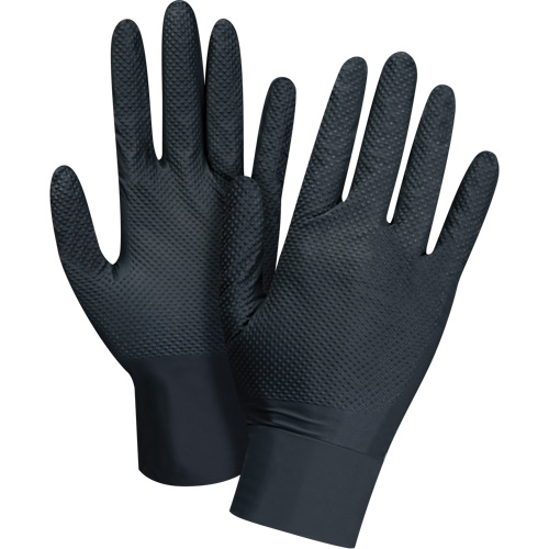 Heavyweight Tactile Grip Examination Gloves, Size, 2X-Large, Material, Nitrile, Length, 9.5", Thickness, 8-mil, Manufacturer's Warranty, 1 Year Limited