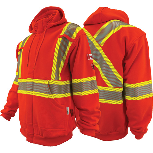 Each, Cotton, Size, X-Small, Colour, High Visibility Orange, Men's/Women's, Men's, Arc Rating, Lifetime Flame Resistant Quality, CSA Certification, CSA Z96-22 Class 2 Level 2