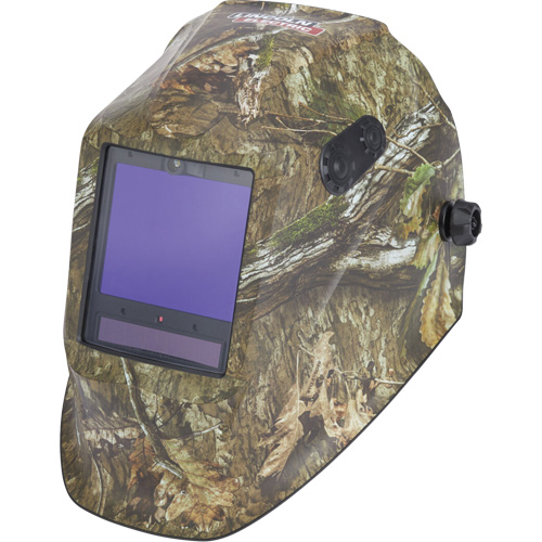 VIKING™ 3350 ADV Mossy Oak® Country DNA® Welding Helmet, Each, Graphics, Viewing Area, 3.74" L x 3.15" W, Shade Level, 5 - 13, (1) VIKING™ 3350 ADV Welding Helmet; (1) Bandana; (1) Protective Drawstring Bag; (1) Helmet Sticker Sheet; (5) KP2898-1 Outside Cover Lenses; (2) KP5244-1 Inside Cover Lenses, Compliance, ANSI Z87.1, Control Type