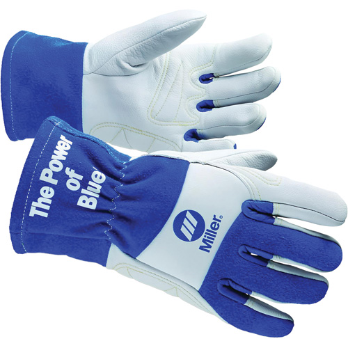 TIG Welding/Multi-Task Gloves, Pack of 6 Pairs, Large, Leather Palm Type, Goat Grain