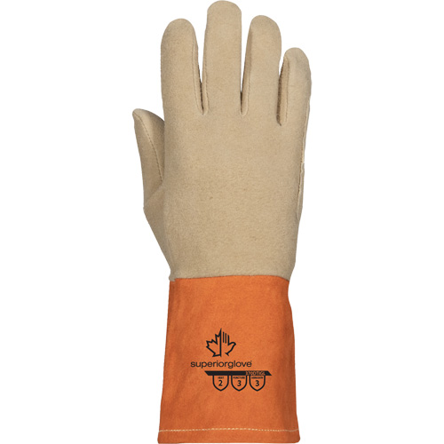 Endura® 370DTIGL TIG Welding Gloves, Pack of 12, Medium, Leather Palm Type, Grain Deerskin, ANSI Level 2, Puncture Resistance, ANSI Level 3, Abrasion Resistance