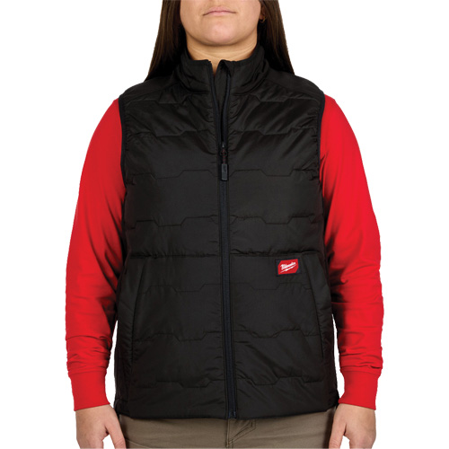 FREEFLEX Lightweight Insulated Vest, Material, Polyester, Size, Medium, Colour, Black, Men's/Women's, Women's, Height, 0.75", Length, 25"
