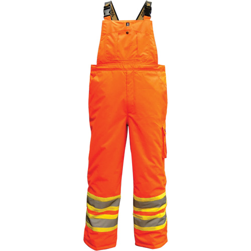 6450PO Freezer 300D Trilobal Overalls, Colour, High Visibility Orange, Reflective Colour, Silver/Yellow, Size, 4X-Large, Material, Polyester