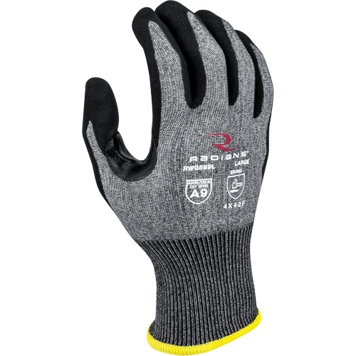 RWG589 Cut Protection Coated Gloves, Size, Small, Gauge, 18, Shell Material, HPPE, Coating, Foam Nitrile, Colour, Grey & Black