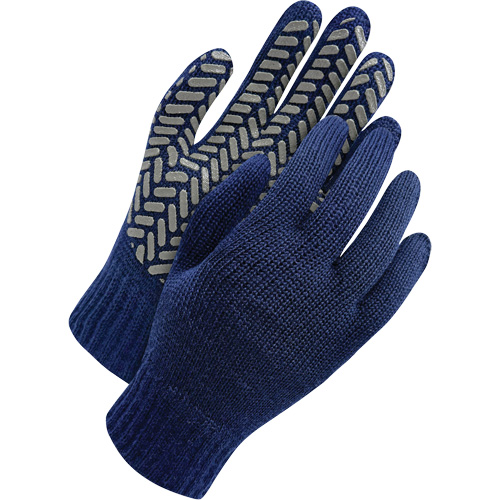 Deny® Wool Glove with PVC Grip, Pair, Large, Type, Glove, Blue & Grey