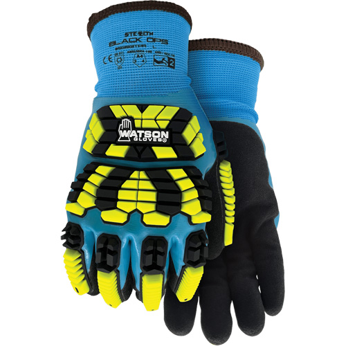 9393TPR Stealth Black Ops Winter Impact Gloves, Pair, 2X-Large, Cuff Style, Knit Wrist, Palm Material, Foam Latex, ANSI/ISEA 138 Level 2, Cut Resistance, ANSI/ISEA 105 Level A4 & EN 388 Level D, Abrasion Resistance