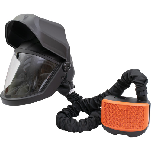 Head Gear, Facepiece Respirator/Welding Helmet, Lithium-Ion, Grinding, Welding, Cutting, Air Volume, 170 to 260 LPM, Operating Time