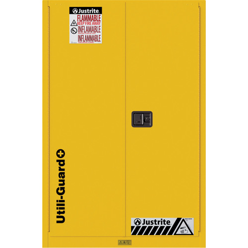 Door Type, Self-Closing, 45 gal., Width, 43", Depth, 22", Height, 65", No. of Doors, 10 Year Warranty, Colour, Yellow