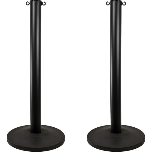 Height, 37", Plastic, Finish/Colour, Black, 3"