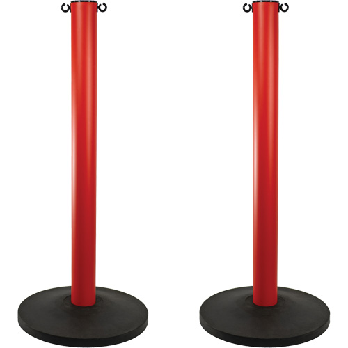 Height, 37", Plastic, Finish/Colour, Red, 3"