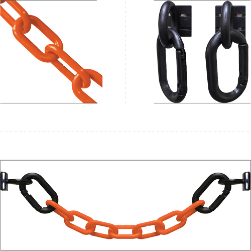 Colour, Orange, 2", Chain Length, 15'