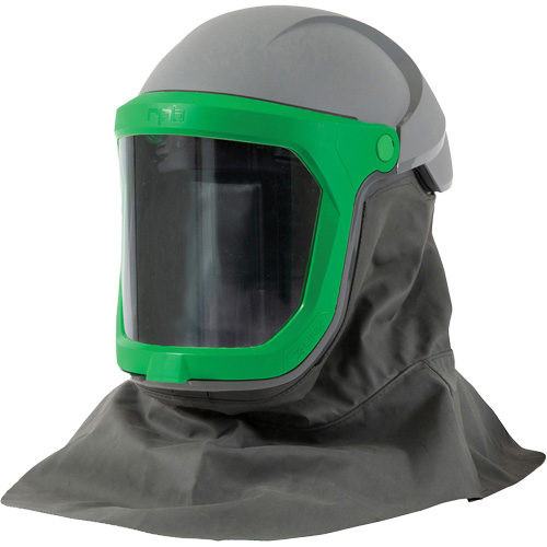 Head Gear, Facepiece Respirator/Welding Helmet, Grey