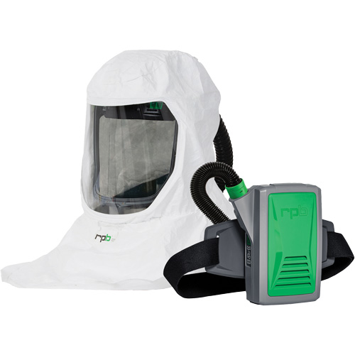 Head Gear, Loose Fitting Hood & Faceshield, Lithium-Ion, P100, Blower Mount, Belt-Mount, Standard(s) Met