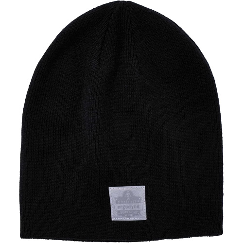 N-Ferno® Rib Knit Winter Hat, Pack of 6, Acrylic, Lining Material, Acrylic, Colour, Black, Size, One Size, Reflective Accents, Protection Type, Cold Temperature Protection, Risk/Injury