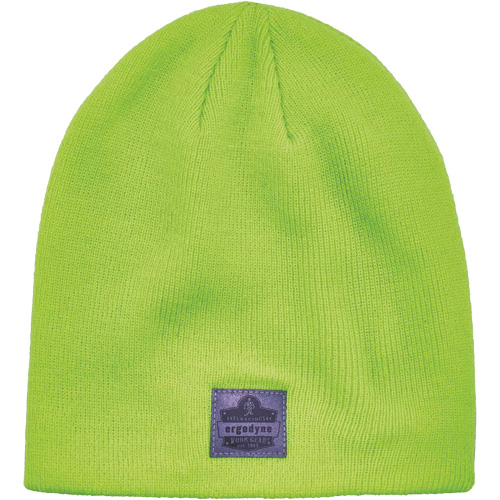 N-Ferno® Rib Knit Winter Hat, Pack of 6, Acrylic, Lining Material, Acrylic, Colour, High-Visibility Lime Green, Size, One Size, Reflective Accents, Protection Type, Cold Temperature Protection, Risk/Injury