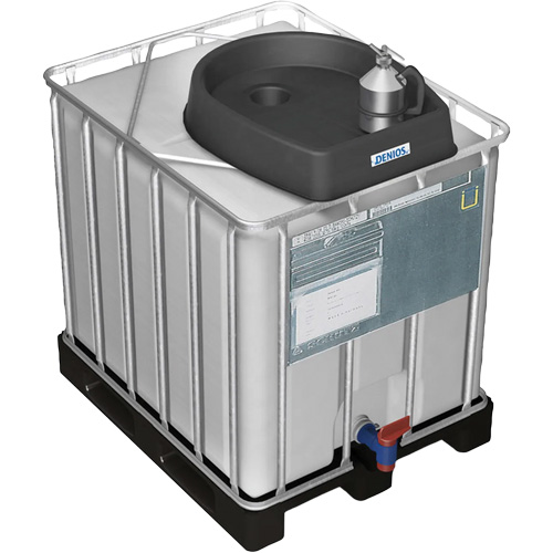 Medium 7.9 Gal. Grey Chemically-Resistant Polyethylene IBC Funnel, Each, 100 mm, Colour, Black, Material