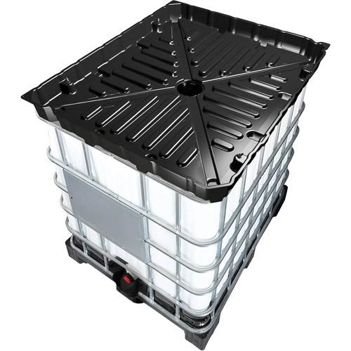 Full Size 30 Gal. Black Chemically-Resistant Polyethylene Funnel, Each, Black, Material, Poly, Type