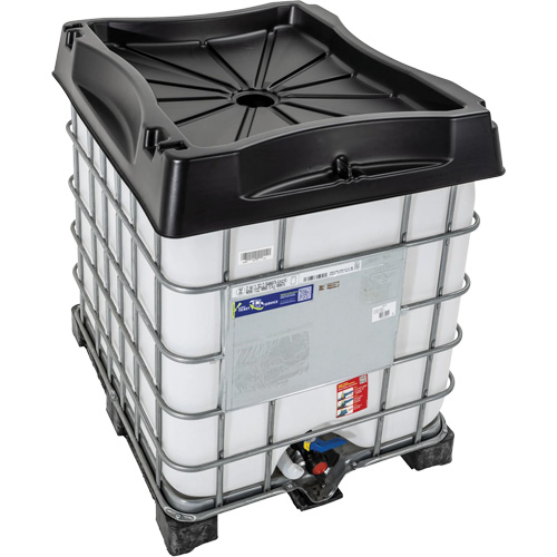 Full 15.8 Gal. Round Edges for User IBC Funnel, Each, Black, Material, Poly, Surface Type