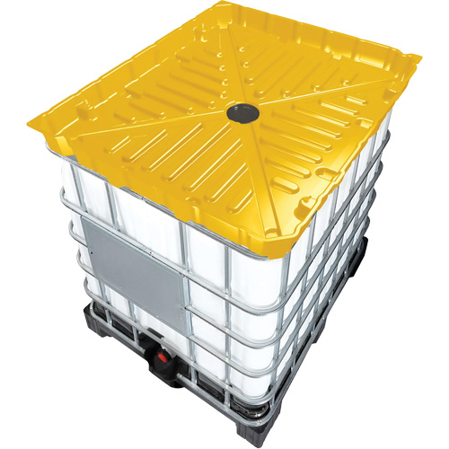 Full Size 30 Gal. Yellow Chemically-Resistant Polyethylene IBC Funnel, Each, Yellow, Material, Poly, Type