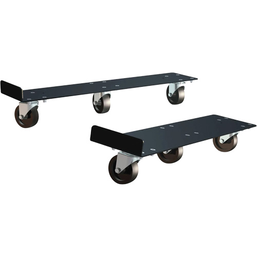 Powder Coated Mover Dollies for Easy Transport, Each, Steel, Capacity, 990 lbs., Overall Height, 23.6", Mover Dolly, Colour, Grey, Surface Type