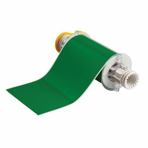 Indoor-Outdoor Label Printer Tape, Each, Vinyl, Colour, Green, Width, 6", For Use With, BBP® 85/PowerMark®, 50 feet