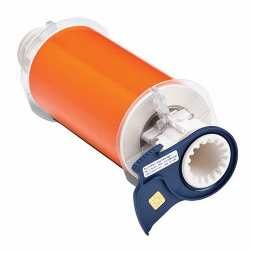 Indoor-Outdoor Label Printer Tape, Each, Vinyl, Colour, Orange, Width, 6", For Use With, BBP® 85/PowerMark®, 50 feet
