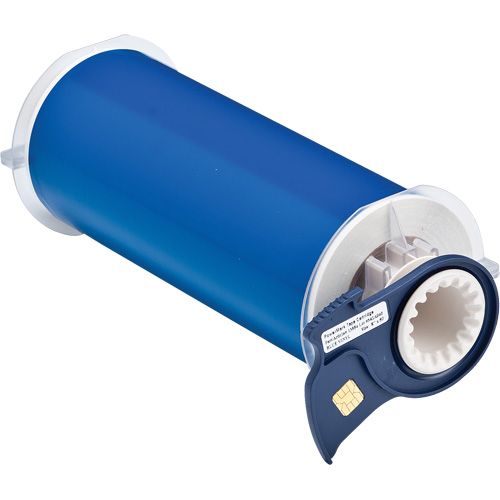 Indoor-Outdoor Label Printer Tape, Each, Vinyl, Colour, Blue, Width, 8", For Use With, BBP® 85/PowerMark®, 50 feet