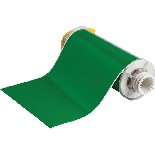 Indoor-Outdoor Label Printer Tape, Each, Vinyl, Colour, Green, Width, 8", For Use With, BBP® 85/PowerMark®, 50 feet