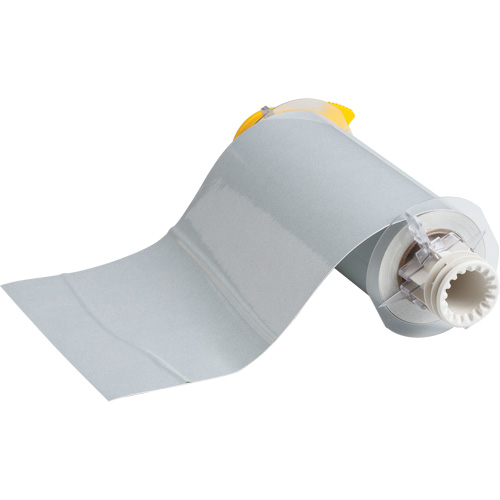 Label Printer Tape, Each, Retro Reflective, Colour, Silver, Width, 7", For Use With, BBP® 85/PowerMark®, 33 feet