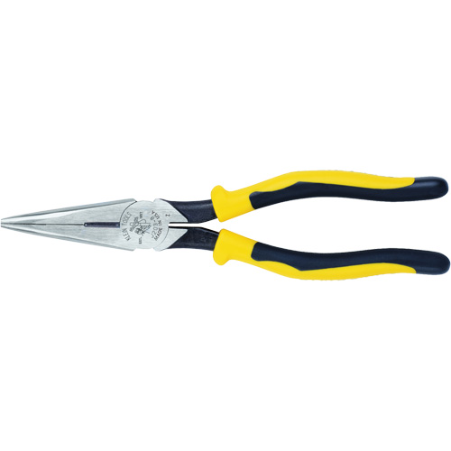 Long-Nose Pliers, HD Side Cutters, Journeyman Handle, Each, 8-9/16"