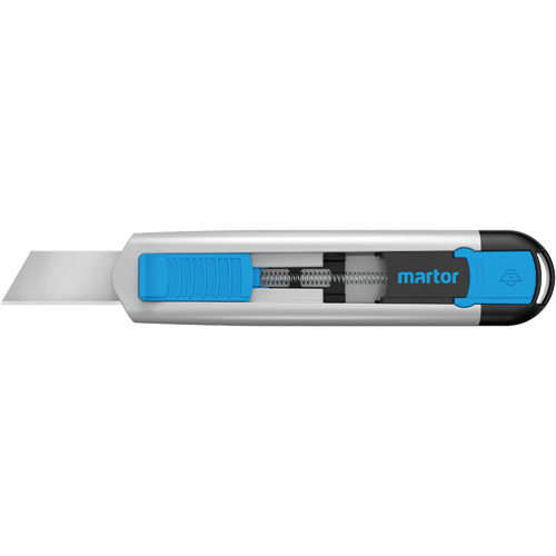 SECUNORM 540 Retractable Knife with Styropor Blade No. 17940, Heavy-Duty, Depth of Cut, 36 mm, Blade Material, Stainless Steel, Handle Type, Aluminum, 5.63" L x 0.67" W x 1.22" H, Weight, 2.79 oz.