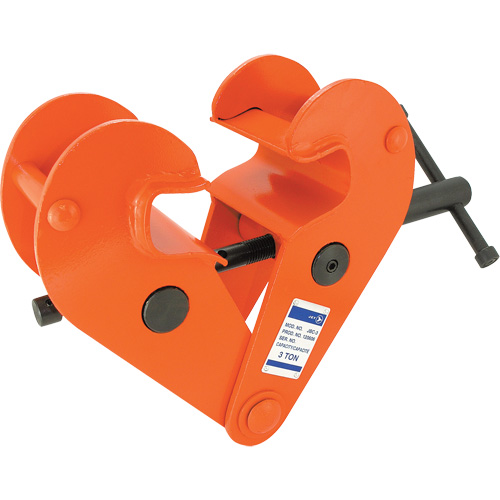 Heavy-Duty Beam Clamp with Locking Screw, Each, 6613 lbs. (3 tons), 3.35" - 11"