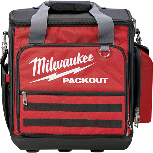PACKOUT™ Tech Bag, Ballistic Nylon, 58 Pockets, Black/Red Each