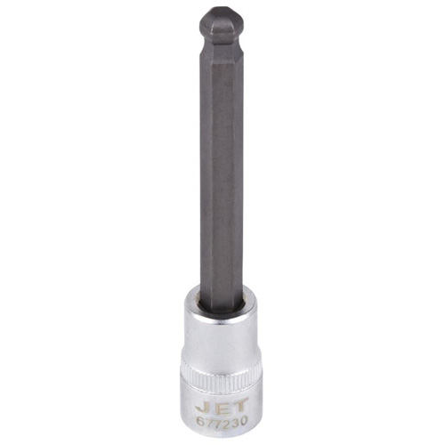 Bit Socket, Each, Hex Ball, Drive Size, 3/8", Tip Size, 3/16", Overall Length, 4"