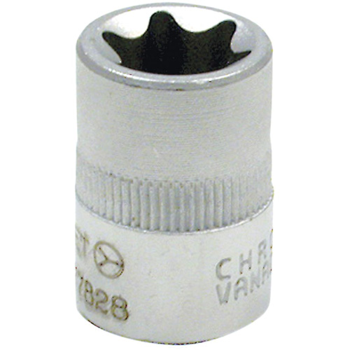 External Torx® Socket, Each, 3/8", Socket Size, E6, Type, Hand/Standard, Length, Standard