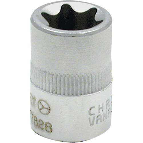 External TORX® Socket, Each, 3/8", Socket Size, E8, Type, Hand/Standard, Length, Standard