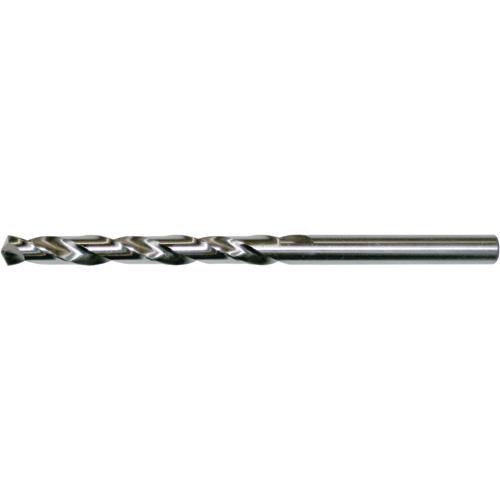 General-Purpose Aircraft Extension Drill, Pack of 12, High Speed Steel, Drill Size, 3/64", Decimal Drill Size, 0.0469", Overall Length, 6", Flute Length, Bright, Standard(s) Met, NAS 907 Type B