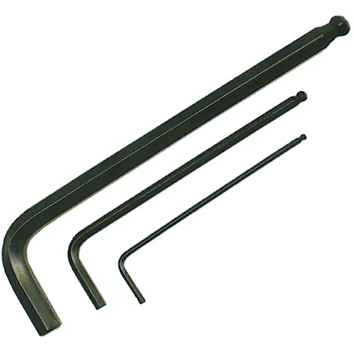 Long Arm Hex Key Wrench, Each, 8 mm, Style, L Shape, Tip Type, Ball, Black Oxide
