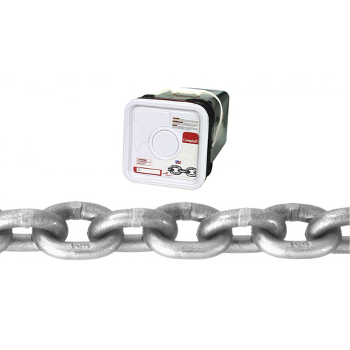 High Test Chain, Working Load Limit, 2600 lbs. (1.3 tons), Chain Length, 100' (30.4 m), Chain Grade, Grade 43, Trade Size