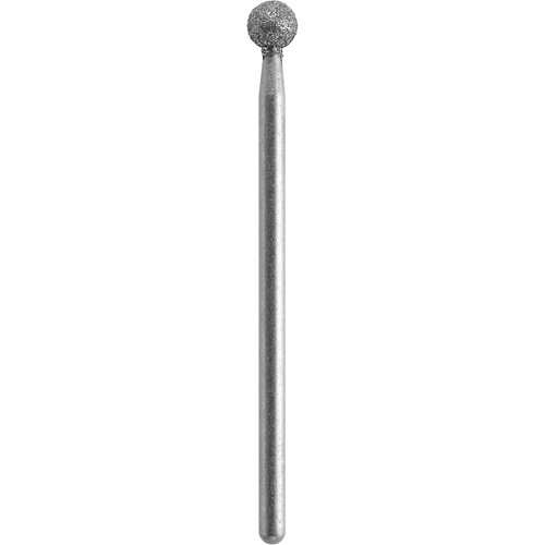 Ball Diamond Coated Wheel Point with 1/8" Diameter, Each, 1/8" (3.175 mm), Max. Operating RPM, 35000, Length