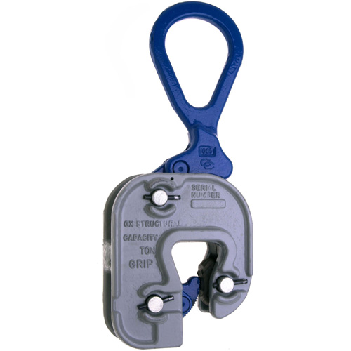 GX Structural Short Leg Plate Clamp, Each, 2000 lbs. (1 tons), Jaw Opening, 1/16" - 3/4"
