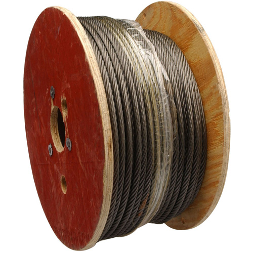 Fiber Core Wire Rope, Each, Galvanized
