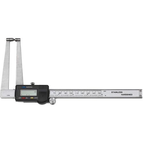Digital SAE/Metric Brake Rotor Gauge, Each, 0" - 6", Full Lifetime, Resolution/Repeatability, 0.0005" x 0.01mm