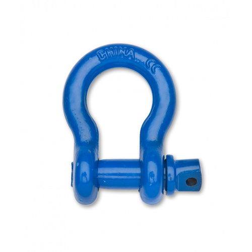 Farm Clevis Anchor Shackle, Size, 5/16", Capacity, 1500 lbs. (0.75 tons), Shackle Type, Screw Pin, Shackle Bow Finish