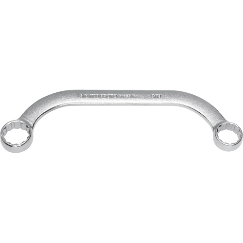 Box End Wrench, Each, 12, Length, 6-1/2", Size, 9/16"/5/8", Finish, Plain, Handle Type