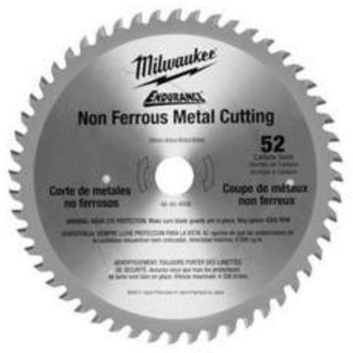 Circular Saw Blade, 6-7/8", 52 Teeth, Non-Ferrous Use