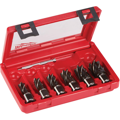 Annular Cutter Drill Bit Set, Each, 6, Material, High Speed Steel, 1"